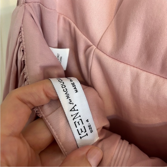 Ieena for Mac Duggal Side Ruched Satin Halter Gown Sz 4 - Picture 5 of 6